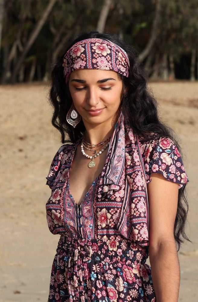 Bohemian sales head scarf