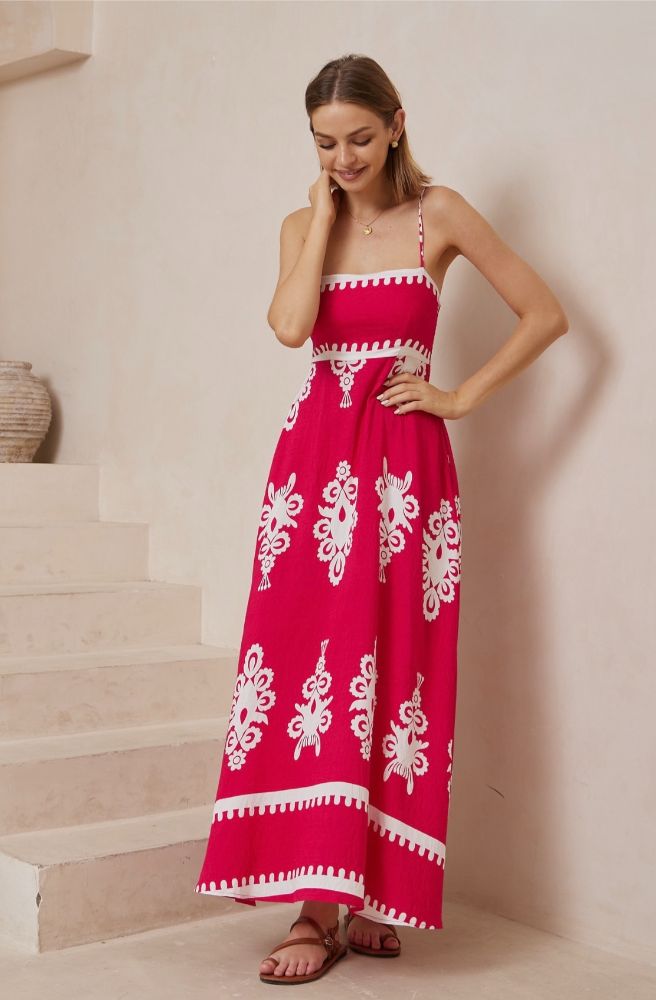 Fuchsia Nero Maxi Dress