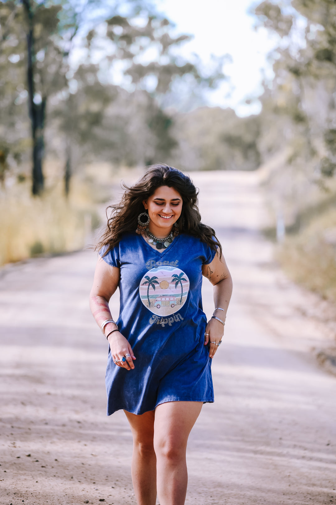 Road Trippin Tee Dress Short