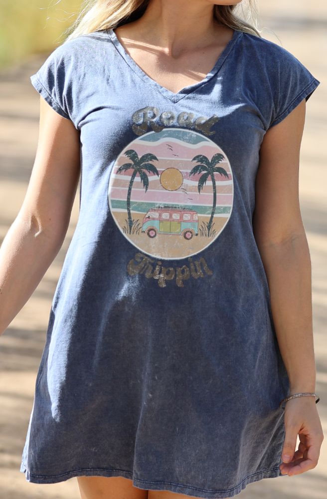 Road Trippin Tee Dress Short