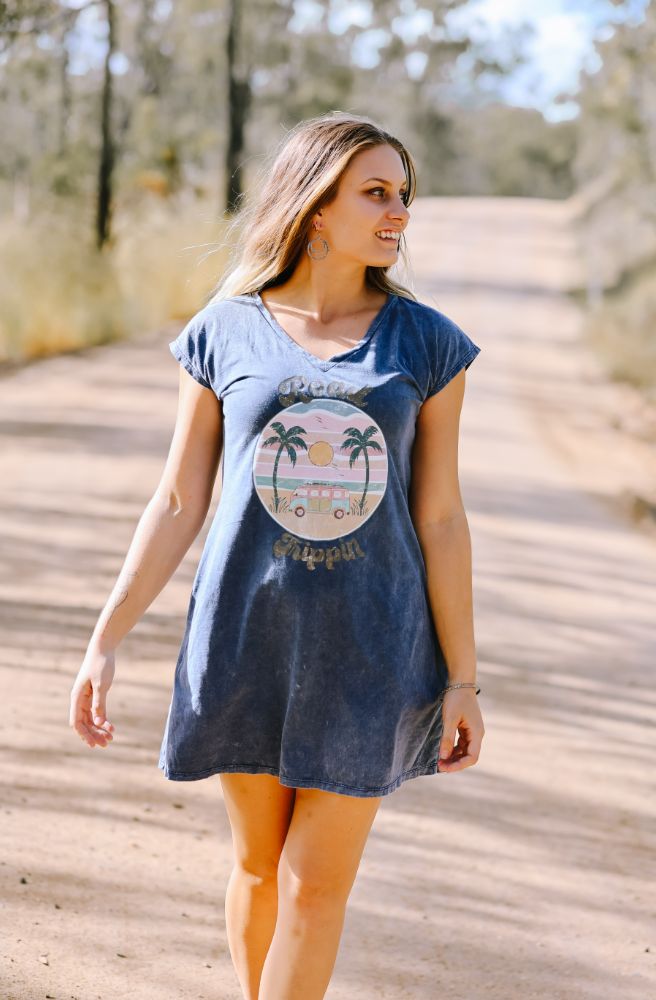 Road Trippin Tee Dress Short