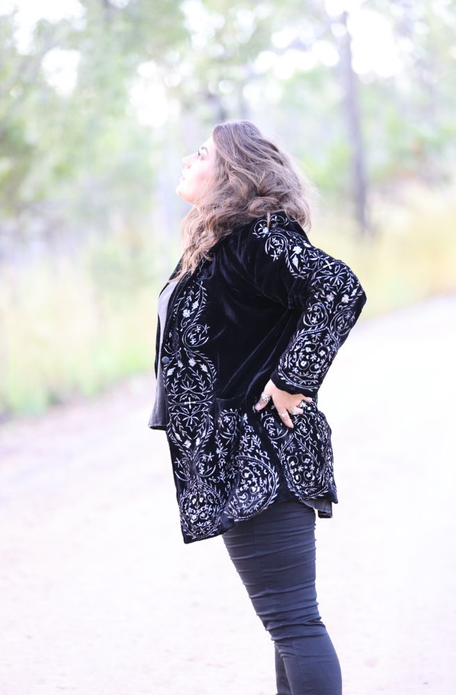 Fleetwood Embroidery Coat Midnight