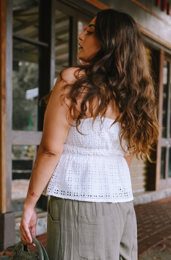 Vintage White Lace Top