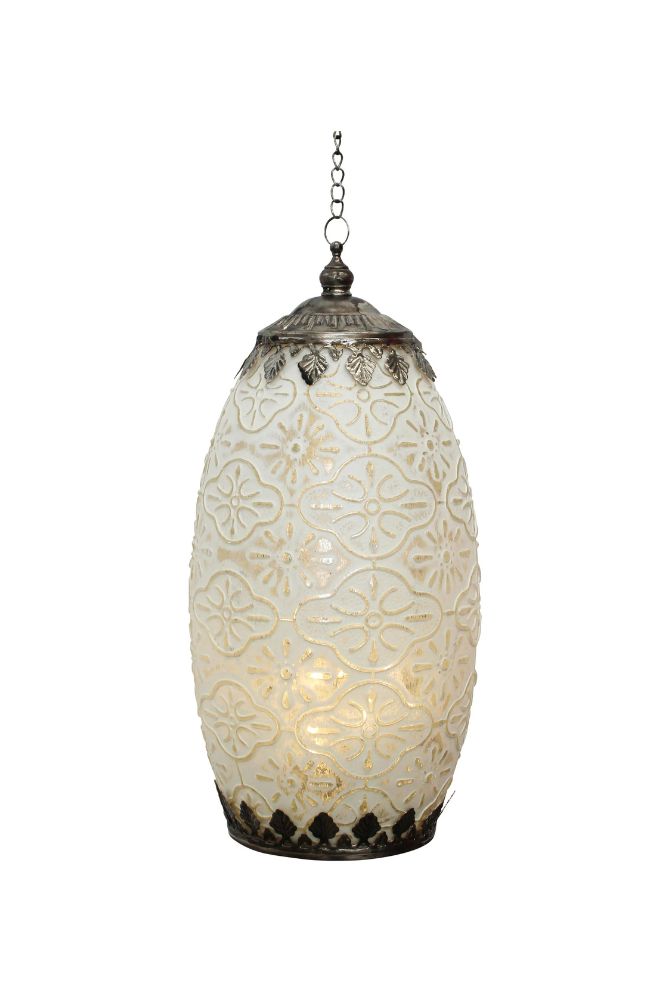 LED Lantern Tall White Colour,  Boho Middle Eastern Style