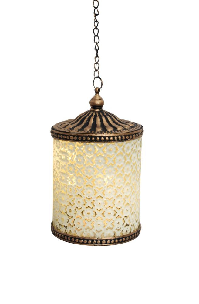 LED Lantern Daisy White Colour, Boho Middle Eastern Style Home Decor 