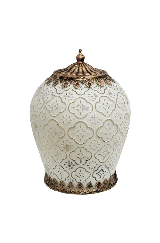 XL LED Lantern Foil White Colour, Bohemian Home Decor