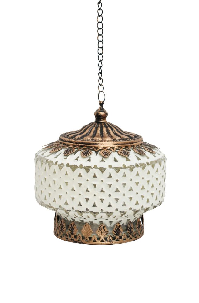 LED Lantern Squat White Colour, Middle Eastern Home Decor