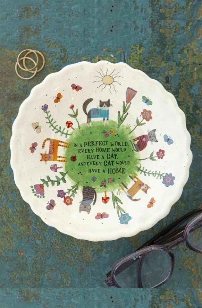 Every Cat Ceramic Trinket Bowl, Quirky Gift Idea