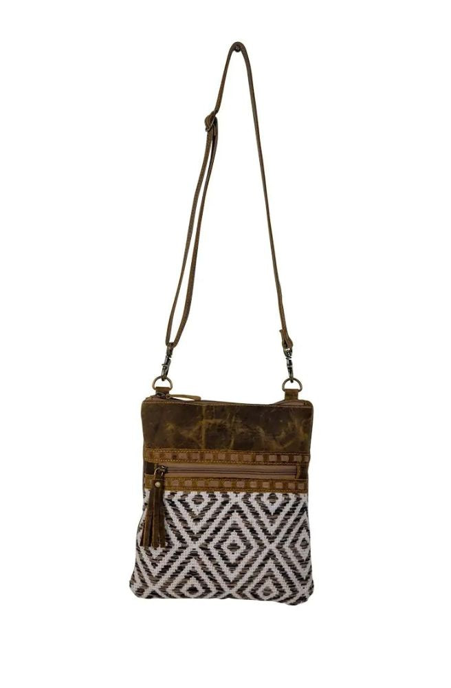 Sand Weaver Bag, Tribal Tapestry Panel