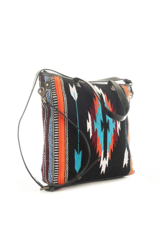 Thunder Arrow Tote Bag, Aztec Tribal Design