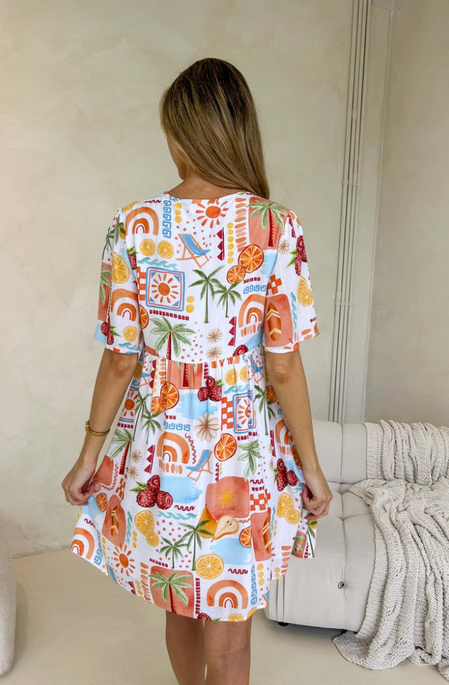 Citrus Sienna Dress, Rear View