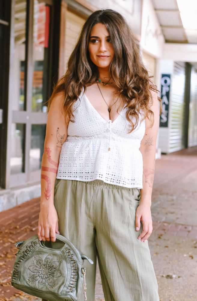 Vintage White Lace Top