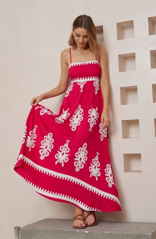 Fuchsia Nero Maxi Dress