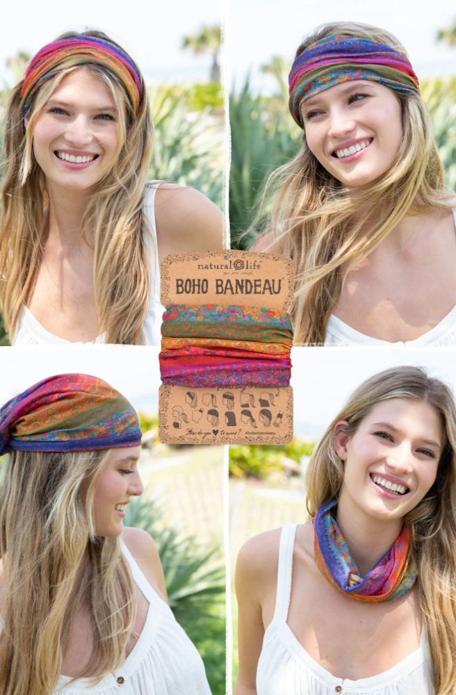 Boho Bandeau Rainbow Borders