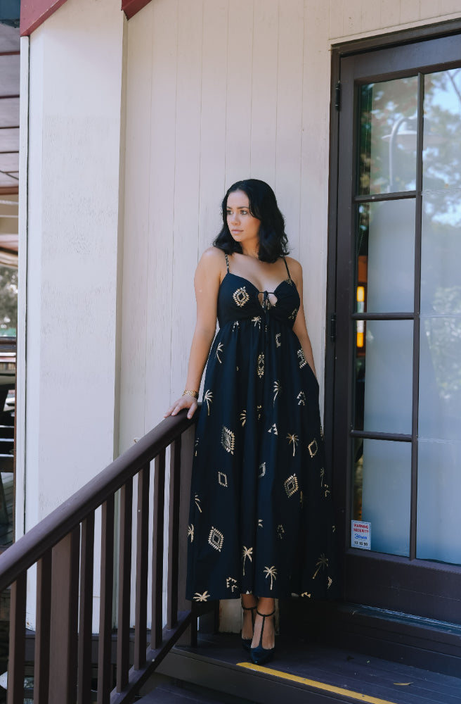 Chasing the Sun Maxi Dress Black