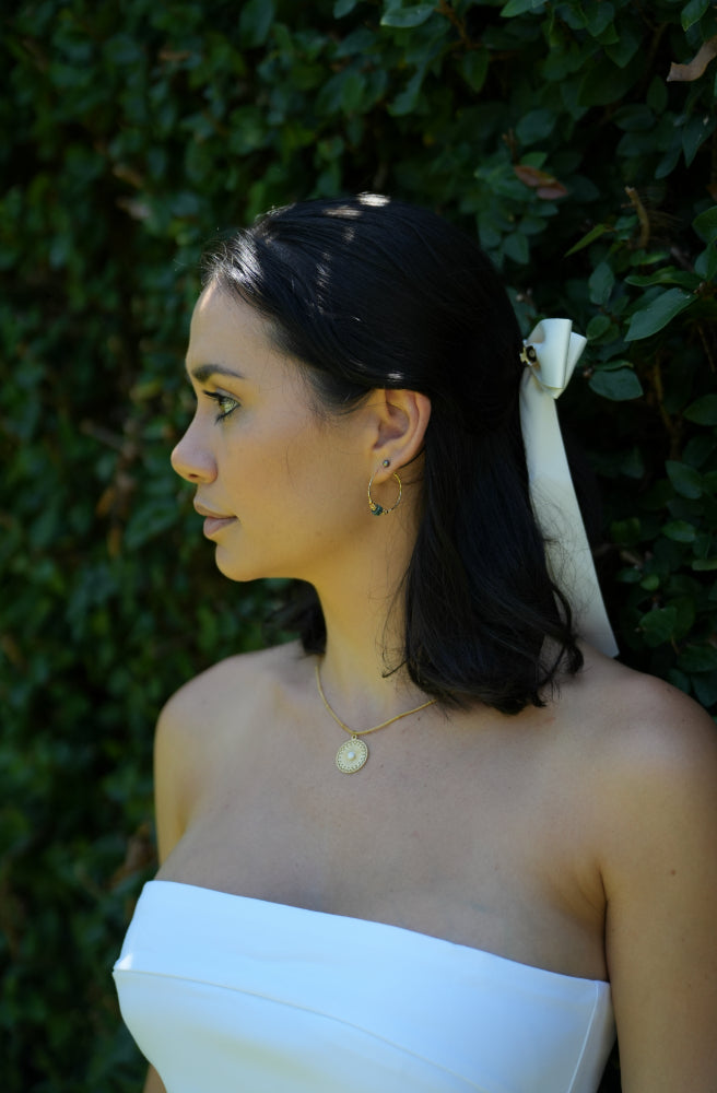 Peridot Parade Earrings, Boho Hoop Earrings