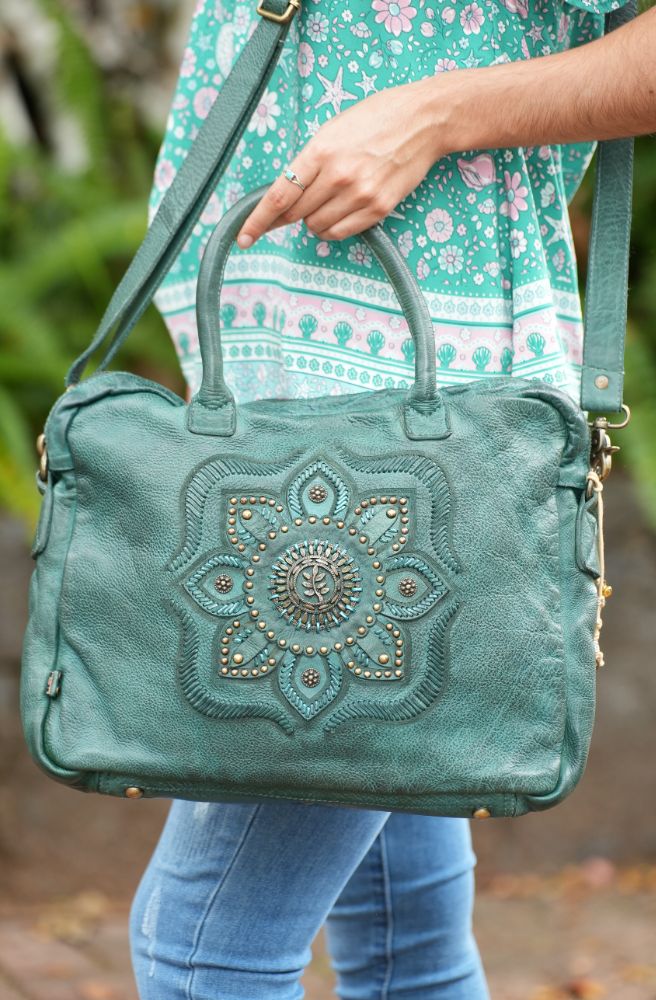 Jenna Laptop Bag, Emerald Colour