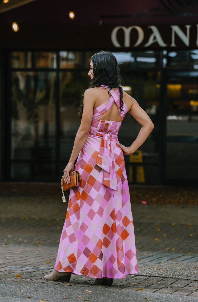 Pink Dress, Rear View