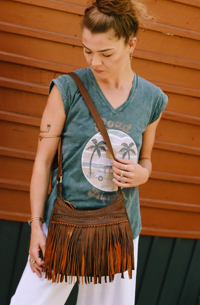 Tan Mini Nayelli Shoulder Bag