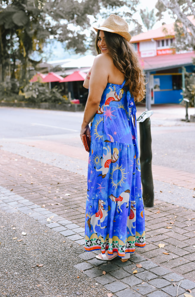 Starlight Carousel Maxi Dress, Side view