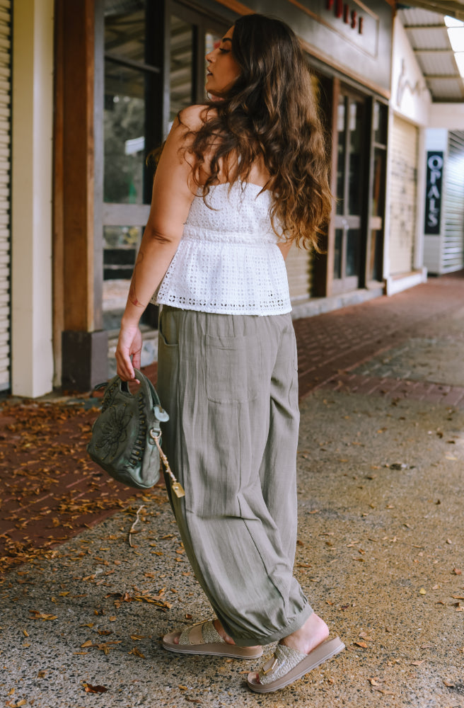 Kesh Pants Khaki, Side View