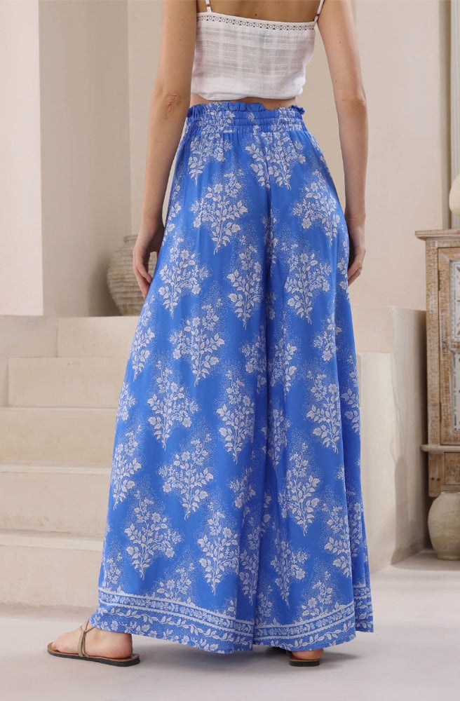 Blue Sabela Maxi Pants, Rear View