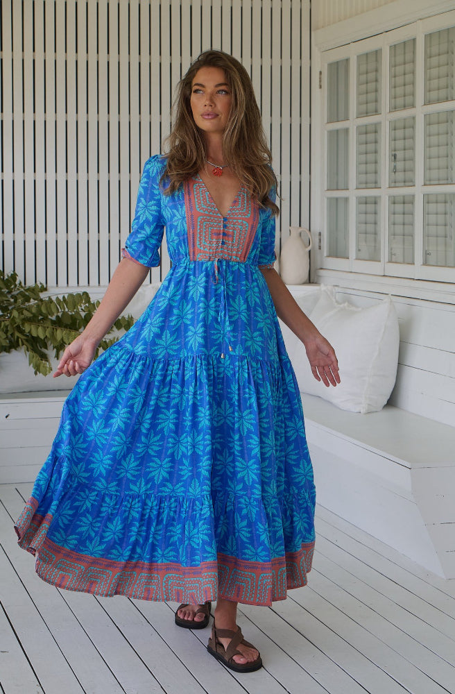 Jaase Vacay Print Tessa Maxi Dress