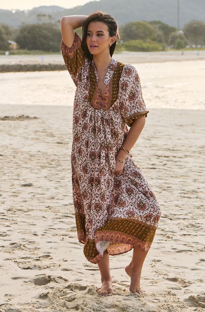 Jaase Wild Gypsy Print Boheme Midi