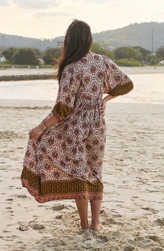 Jaase Wild Gypsy Print Boheme Midi