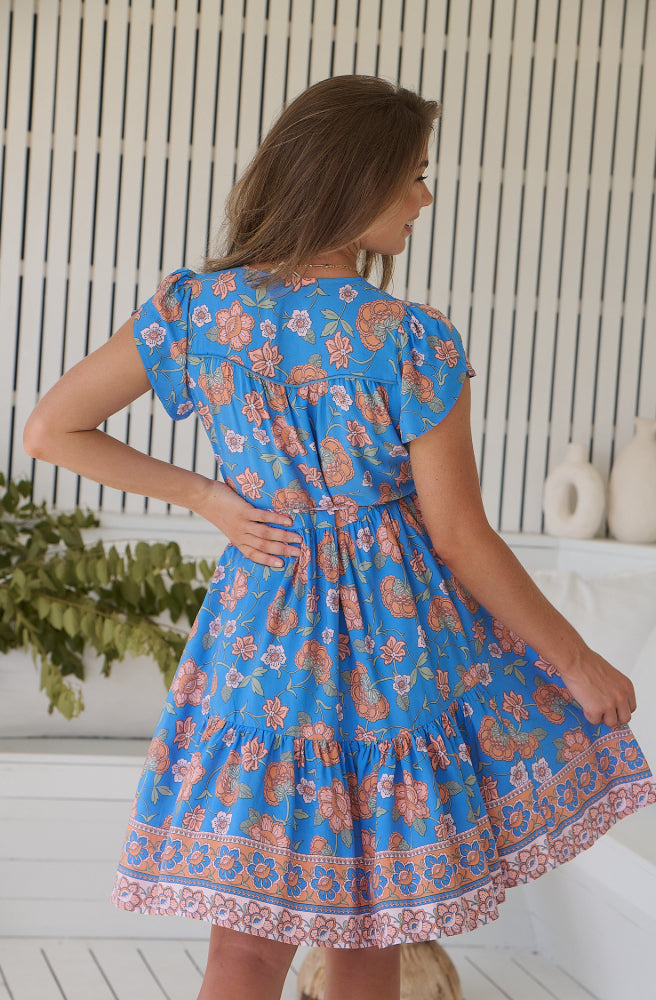 Jaase Sunseeker Print Tracey Dress, Rear View