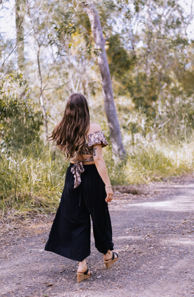 Black Paisley Lauren Top