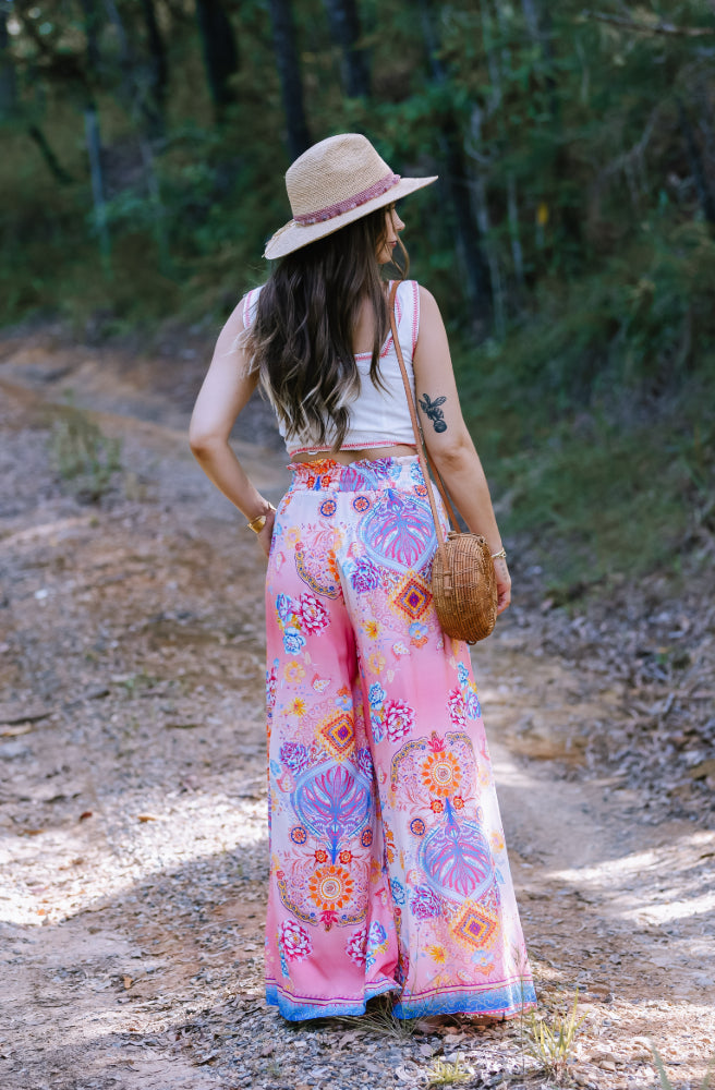 Inaya Maxi Pants, Boho Style  Rear View