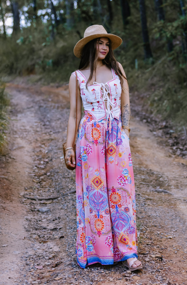 Serephina Vest Top Pink