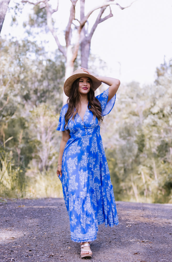 Blue Sabela Maxi Dress