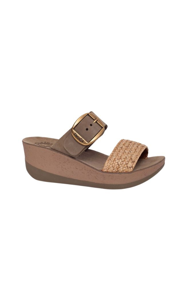 Fantasy Sandals Roxy Khaki, Boho Style