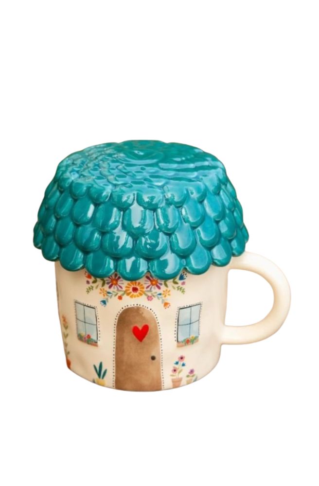 Cozy Cottage Mug with Lid