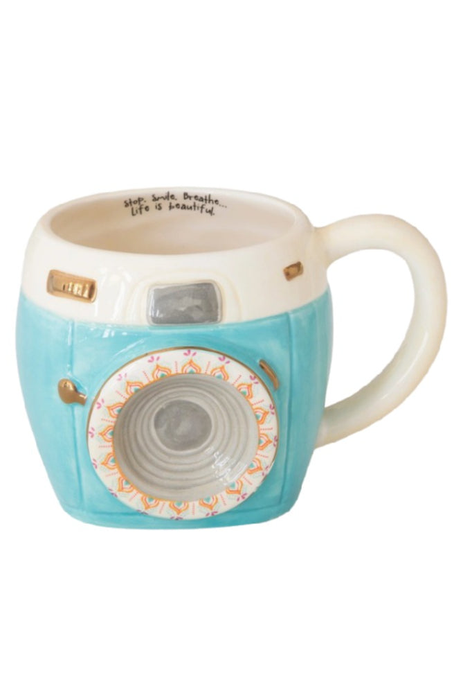 Camera Folk Mug, Quirky Gift Idea Novelty Mug