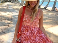 Orange Jungle Margarita Dress