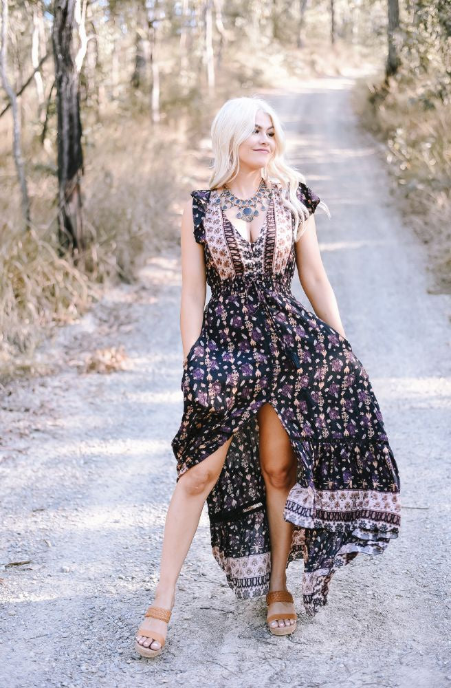 Boho style hotsell dresses plus size